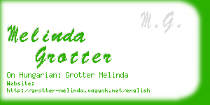melinda grotter business card